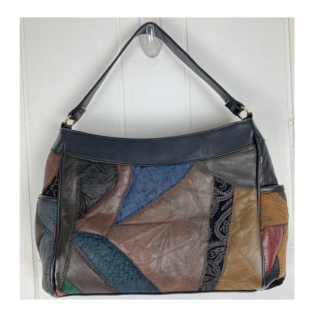 Vintage patchwork handbag - Picture 2 of 5